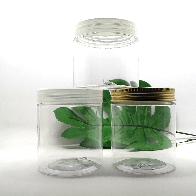 Eco-Style plastic Food Grade 500ml pet jar black lid