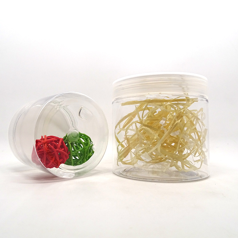 Eco-Style plastic Food Grade 500ml pet jar black lid