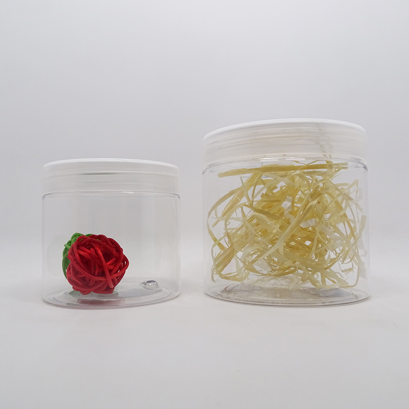 Eco-Style plastic Food Grade 500ml pet jar black lid