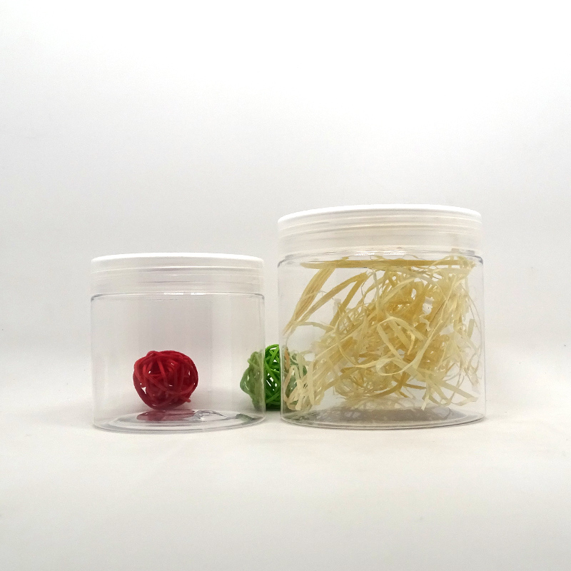 Eco-Style plastic Food Grade 500ml pet jar black lid