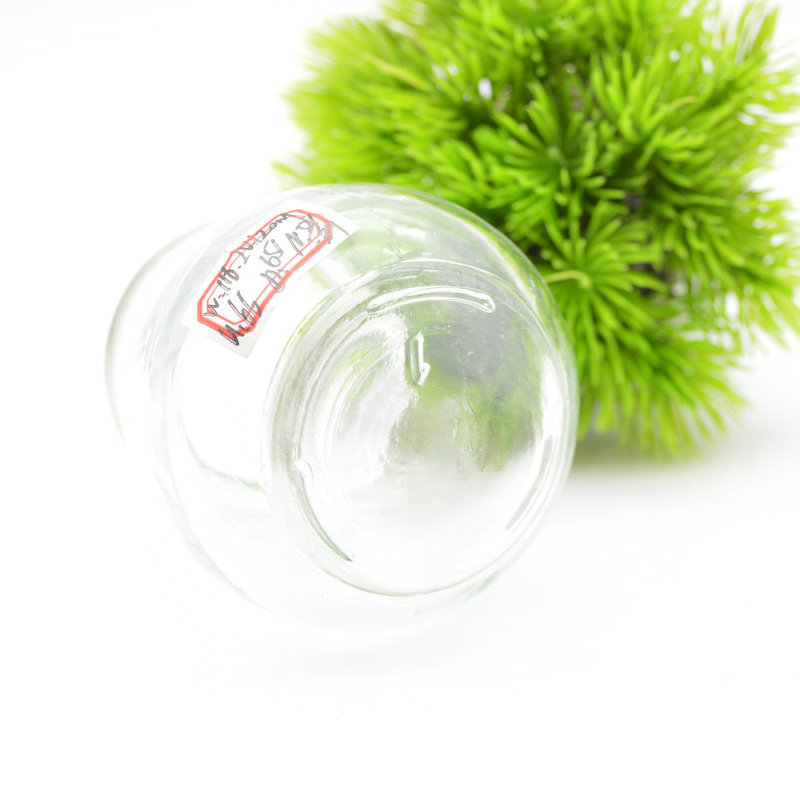 Eco-frendly natural soy wax 100ml pudding glass jar with wood cork lid