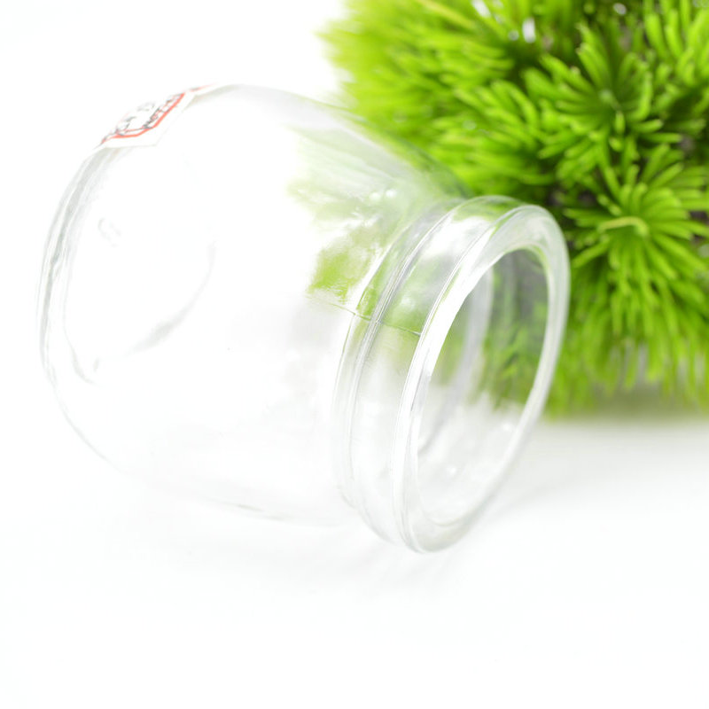 Eco-frendly natural soy wax 100ml pudding glass jar with wood cork lid