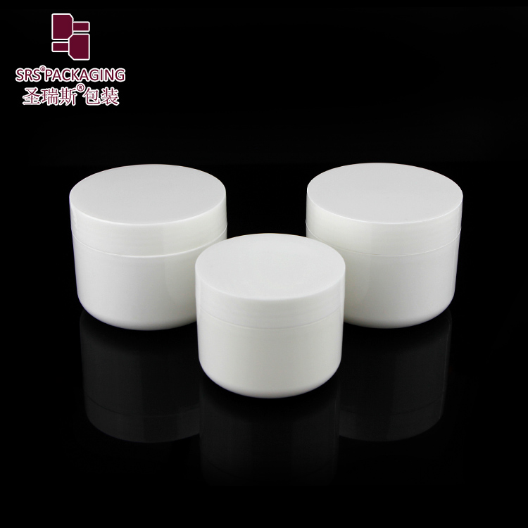 Eco-friendly 15g 20g 30g glossy single wall PP jar plastic containers for cream with straight lids