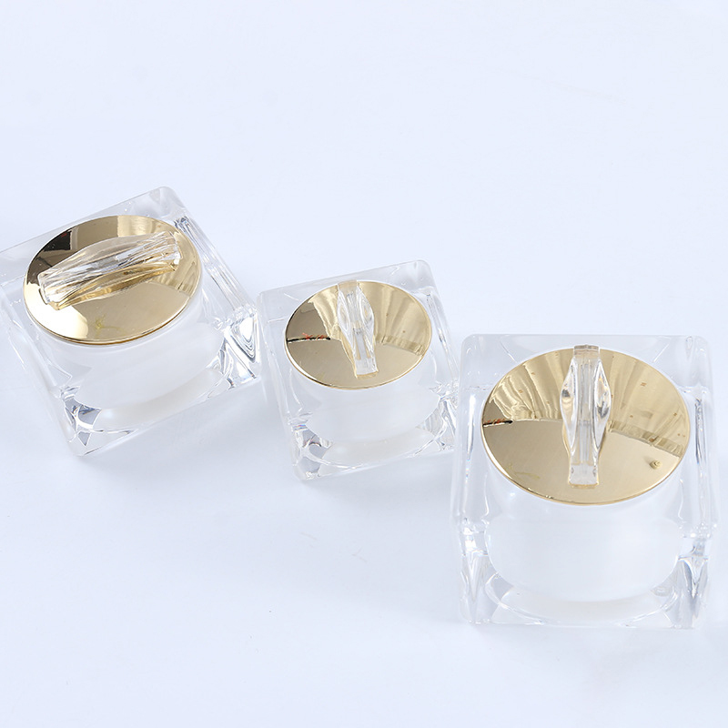 Eco-friendly 15g 30g 50g glass cosmetic jar, makeup container glass
