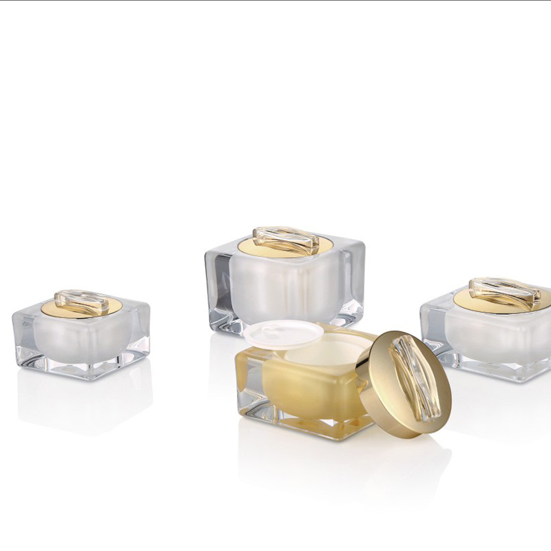 Eco-friendly 15g 30g 50g glass cosmetic jar, makeup container glass
