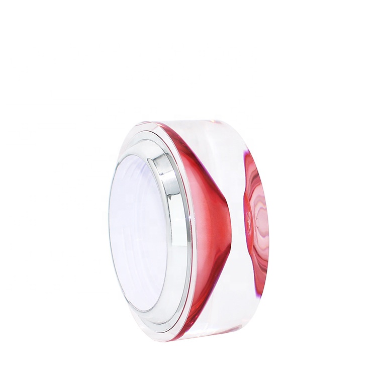 Eco friendly 15g 30g 50g skincare packaging round acrylic diamond cosmetic cream jar acrylic container