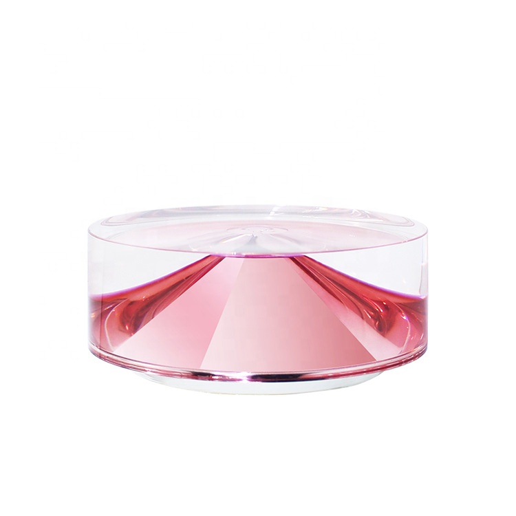 Eco friendly 15g 30g 50g skincare packaging round acrylic diamond cosmetic cream jar acrylic container