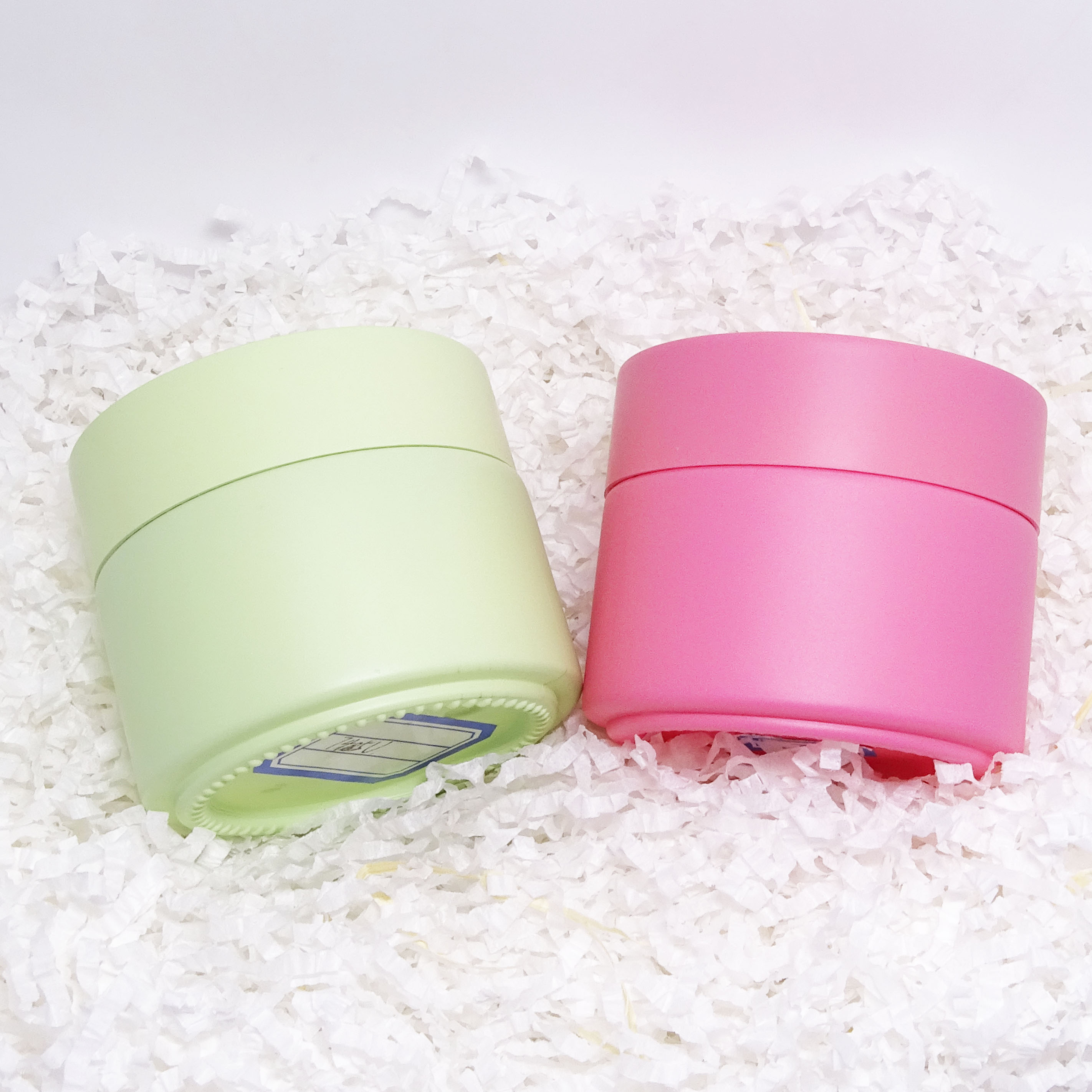 Eco-friendly 20g 30g 50g 100g Flat Cream Cosmetic Container Frosted Round Glass Cream Jar White porcelain Jar for Skincare