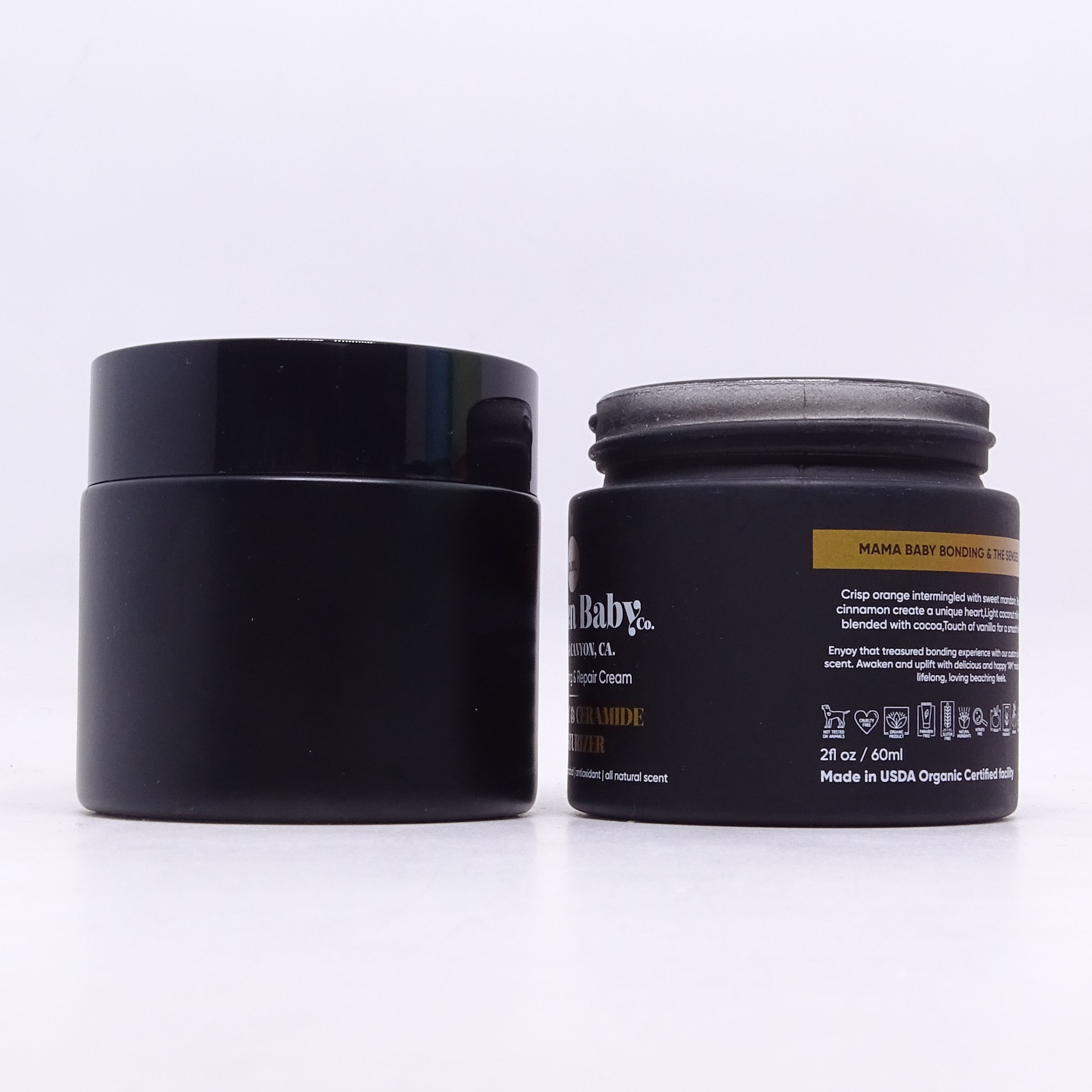 Eco-friendly 20g 30g 50g 100g Flat Cream Cosmetic Container Frosted Round Glass Cream Jar White porcelain Jar for Skincare