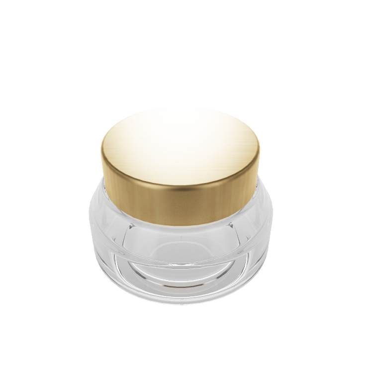 Eco-friendly 20g 30g 50g Cream Cosmetic Container Round Clear Glass Cream Jar For Skincare