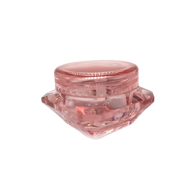 Eco friendly 3g 5g diamond shape plastic cream jar with lid