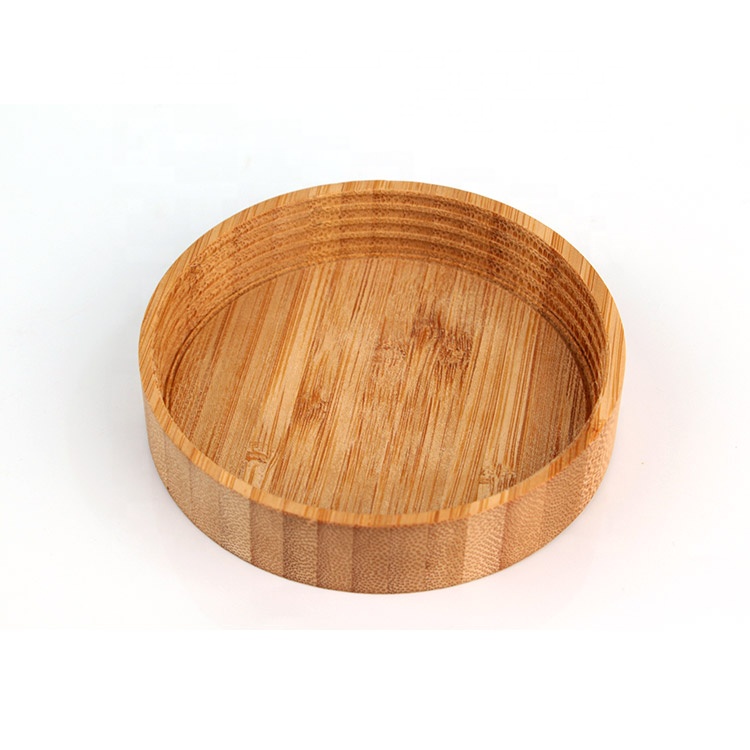 Eco friendly 420ml 14oz glass canister container jar storage food cookie spice with bamboo wood lid