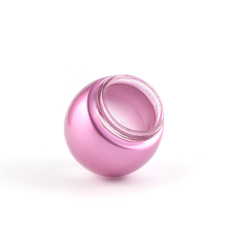 Eco friendly 50 70 120 150 240 330 g ball shape clear cosmetic containers body cream jar cream jars body scrub