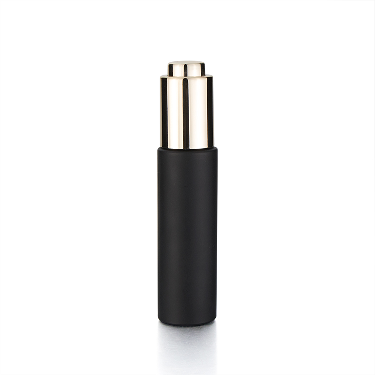 Eco friendly 50g 1/2 1 3.3 4 oz 40 ml empty face oil push button cosmetic clear glass dropper bottle with pipette