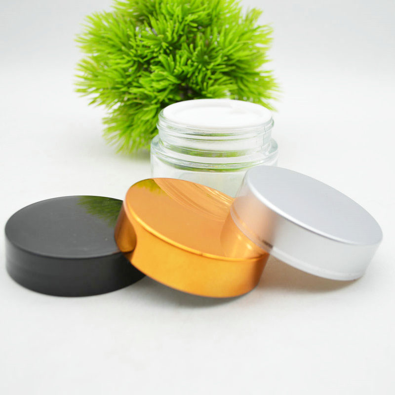 Eco-friendly 50g Face Cream Sleeping Hair Cream Jar with Cap Personal Care Glass Jars