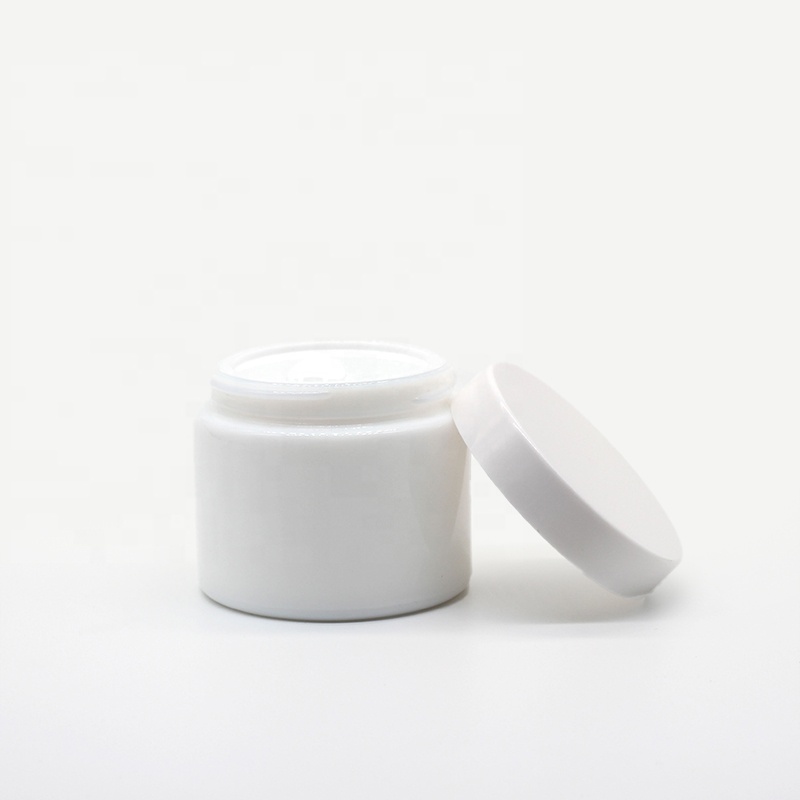 Eco-friendly 50g mask cream opal glass jar