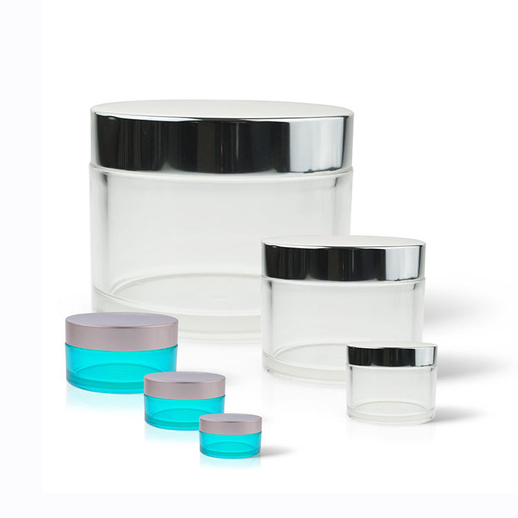 Eco-friendly 5ml 10ml 15ml 20ml 30ml 50ml 100ml 150ml 200ml 250ml empty PETG clear cosmetic plastic jar
