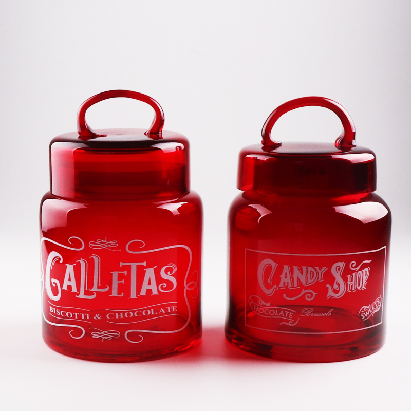 Eco-friendly Airtight Preserving Containers Clamp Glass Storage Jar Candy Glass Jar With Airtight Glass Lid