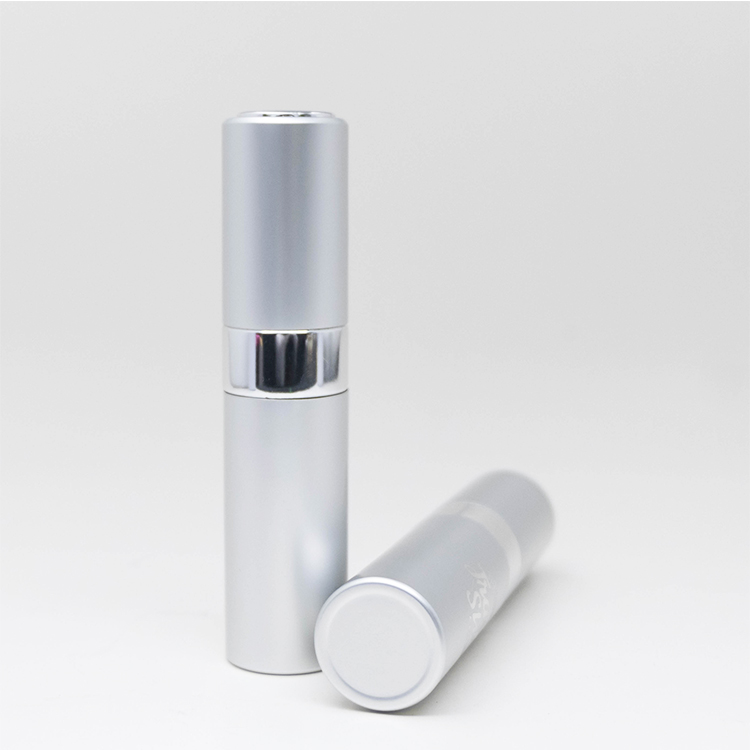 Eco-friendly Aluminum Silver Snap-on Perfume Pocket Atomizer With Screw Neck Perfume Bottle