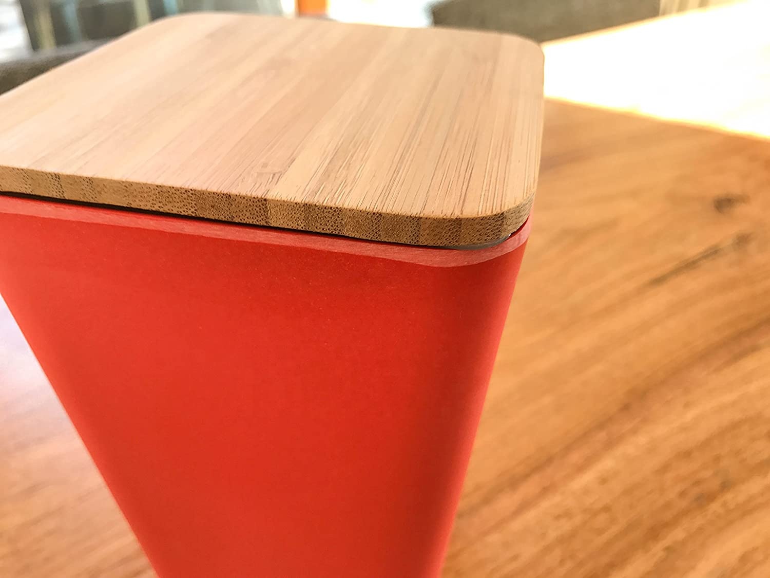 Eco-friendly Bamboo fiber Degradable biodegradable airtight bamboo customized storage box