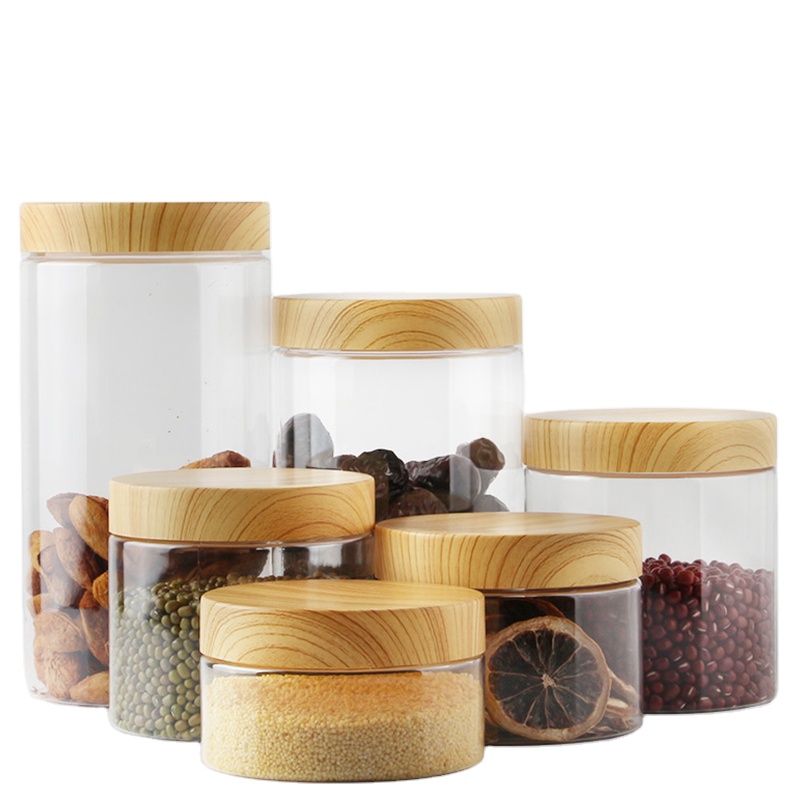 Eco-friendly Natural 100ml 200ml bamboo plastic Cream Jar Cosmetic Jars, cosmetics jar,packaging cosmetico