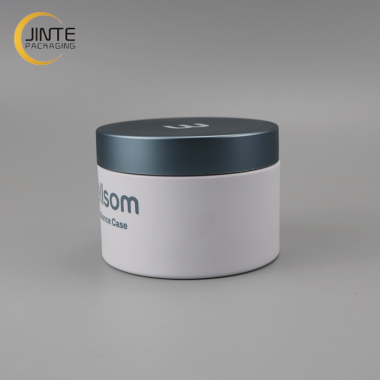 Eco-friendly PETG Plastic Jar, 200ml Matte White Cosmetic Plastic Jar for Cream and Lotion with Printing