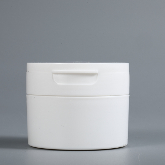 Eco-friendly PP plastic cream container powder jar custom PP cosmetic jars with flip cap for skincare package