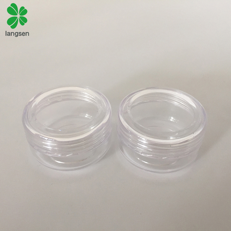 Eco friendly Plastic 10g/10ml Round Cosmetic Jar for Creams, Cosmetics Sample Dispenser Pots