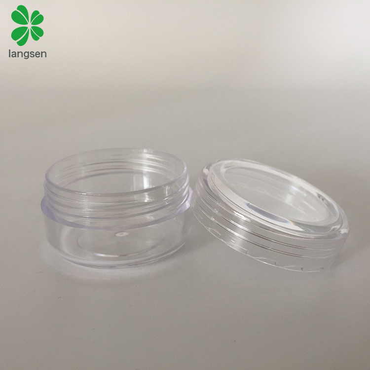 Eco friendly Plastic 10g/10ml Round Cosmetic Jar for Creams, Cosmetics Sample Dispenser Pots