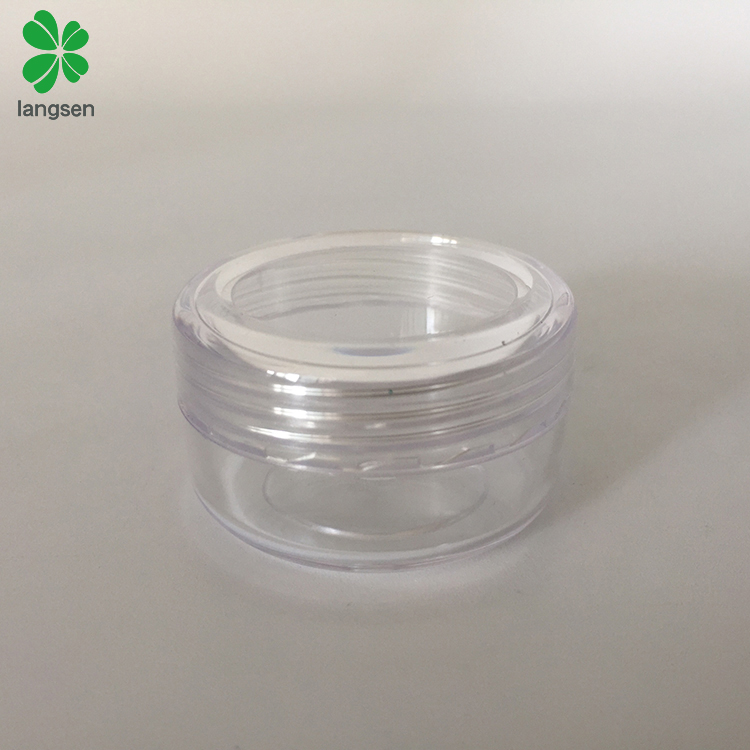 Eco friendly Plastic 10g/10ml Round Cosmetic Jar for Creams, Cosmetics Sample Dispenser Pots