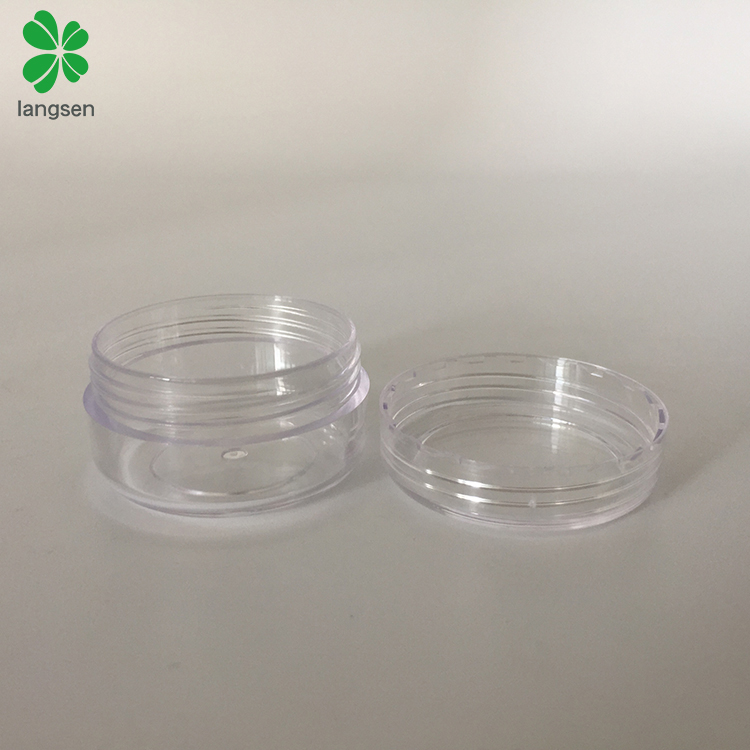 Eco friendly Plastic 10g/10ml Round Cosmetic Jar for Creams, Cosmetics Sample Dispenser Pots
