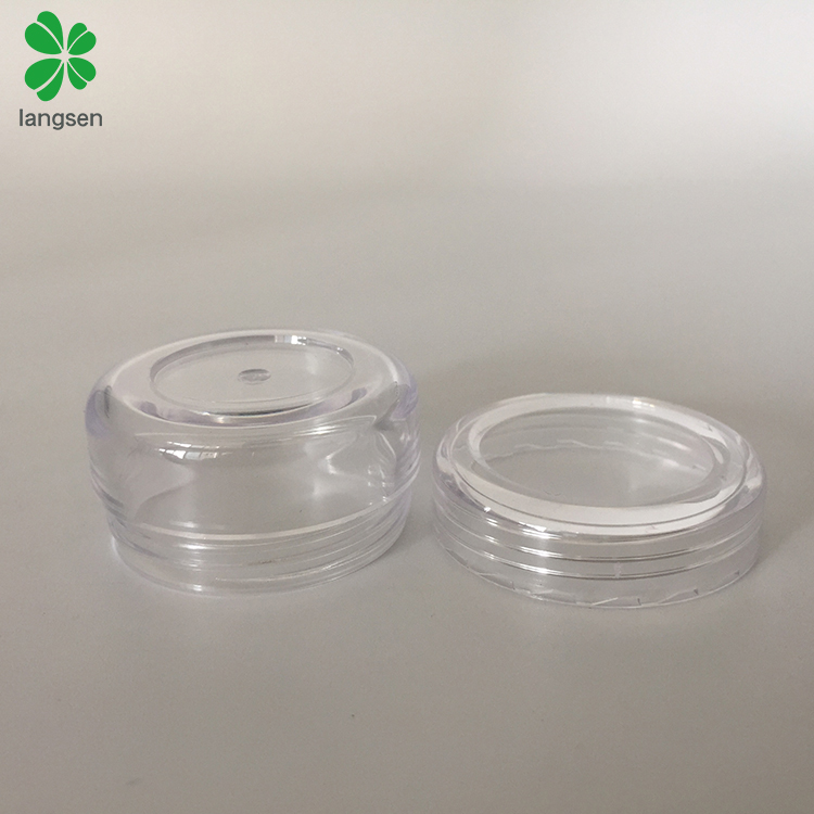 Eco friendly Plastic 10g/10ml Round Cosmetic Jar for Creams, Cosmetics Sample Dispenser Pots