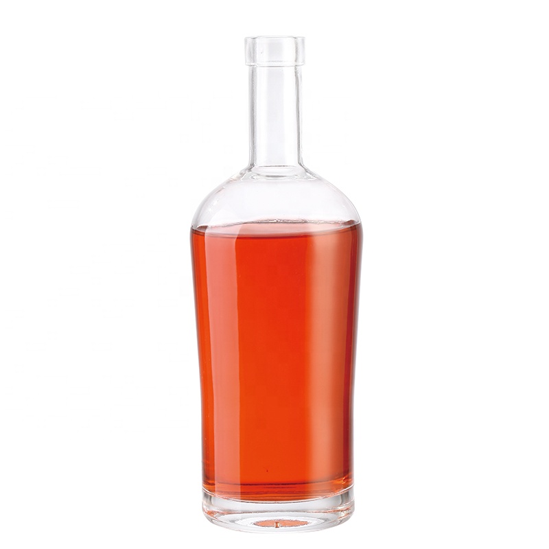 Eco-friendly Portable Drinkware Type Transparent Water Bottle 500ml 750ml liquor whiskey water drink bottle