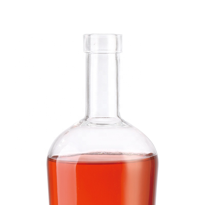 Eco-friendly Portable Drinkware Type Transparent Water Bottle 500ml 750ml liquor whiskey water drink bottle