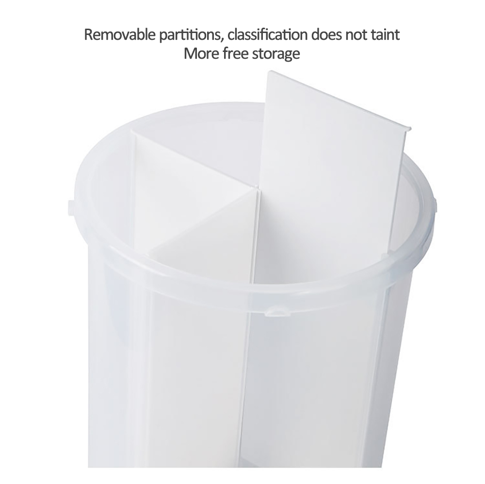 Eco-friendly Products Cereal storage box Kitchen food crisper with four compartments large capacity dry storage sealed buckets