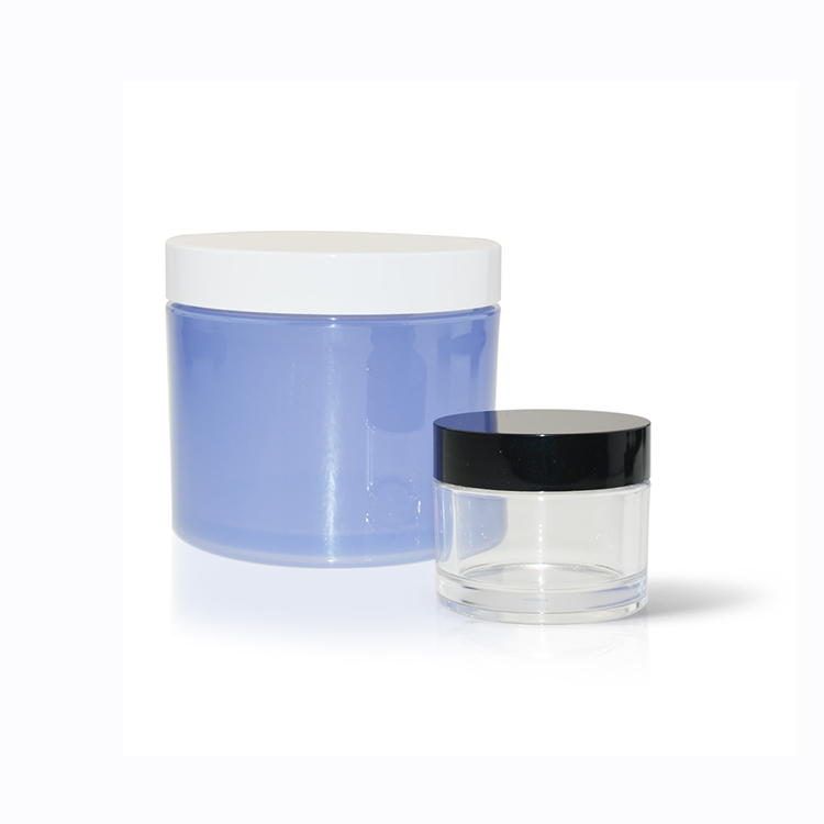 Eco-friendly Recycle 1OZ 2OZ 4OZ 8OZ PETG Jar for Skin Care Cream with aluminum lid