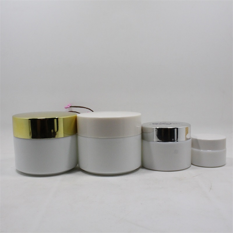Eco-friendly ceramic cream jar with lid for cosmetics emballage cosmetic