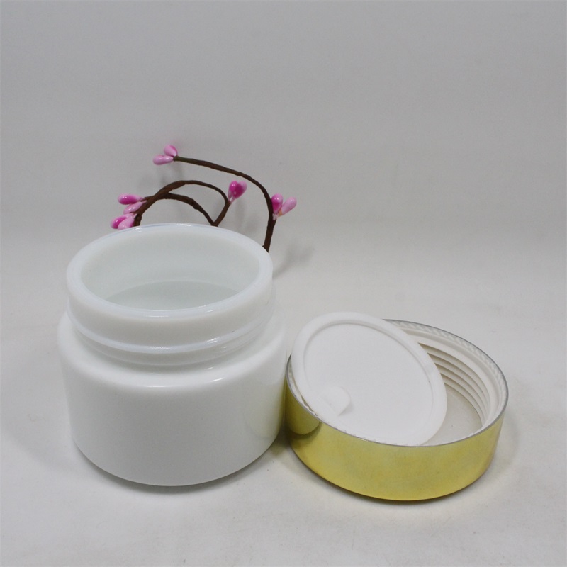Eco-friendly ceramic cream jar with lid for cosmetics emballage cosmetic