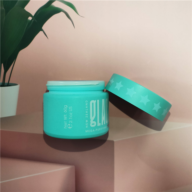 Eco-friendly ceramic white glass cream porcelain jar with lid for cosmetics pink ceramic jar