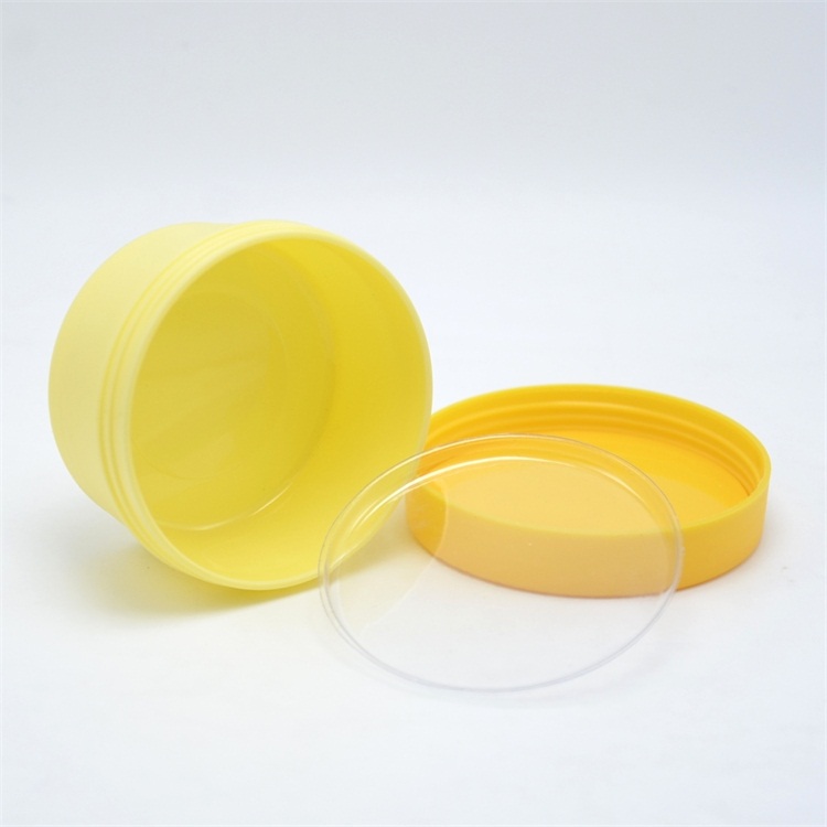 Eco friendly colorful PP plastic cream jar cosmetic containers