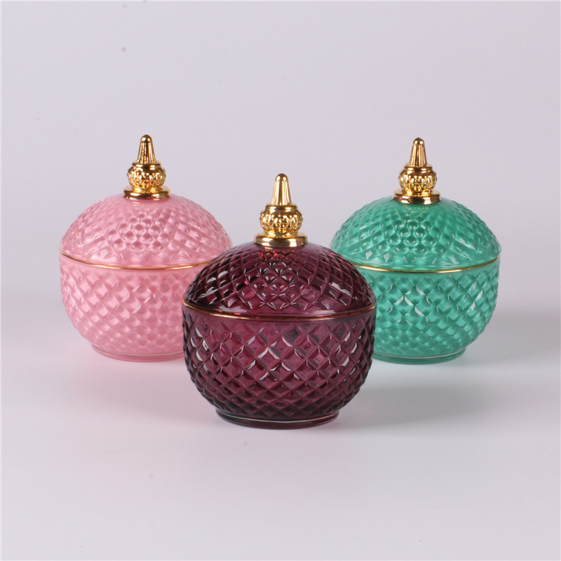 Eco-friendly cookie candy honey food glass storage jar with glass lid storage tank hot style Storage box