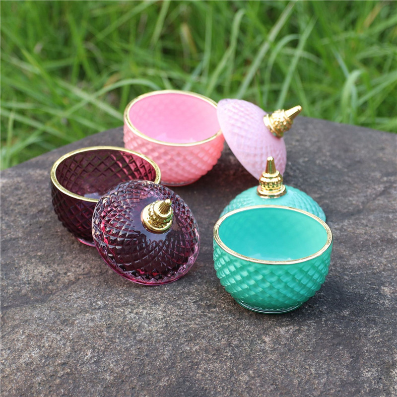 Eco-friendly cookie candy honey food glass storage jar with glass lid storage tank hot style Storage box
