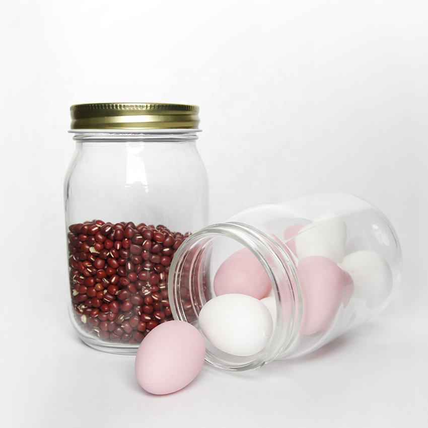 Eco friendly cookie packing mason jar candy sugar storage container jars