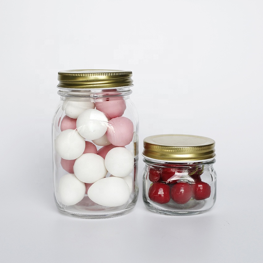 Eco friendly cookie packing mason jar candy sugar storage container jars