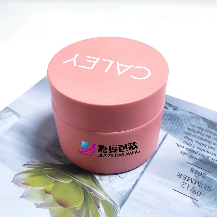 Eco friendly cosmetic clay mask matte green color porcelain glass jar 50ml 100ml with lid wholesale