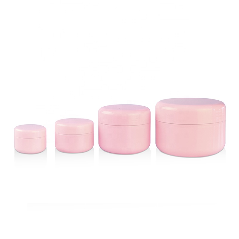 Eco friendly cosmetic container 5g 10g 15g 20g 30g 50g 100g 150g 200g 250g white pink green yellow PP plastic face cream jar
