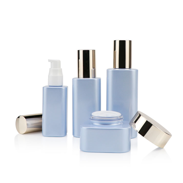 Eco friendly cosmetic containers and packaging 30g 50g 100g clear glass Cream Jar with silver lid