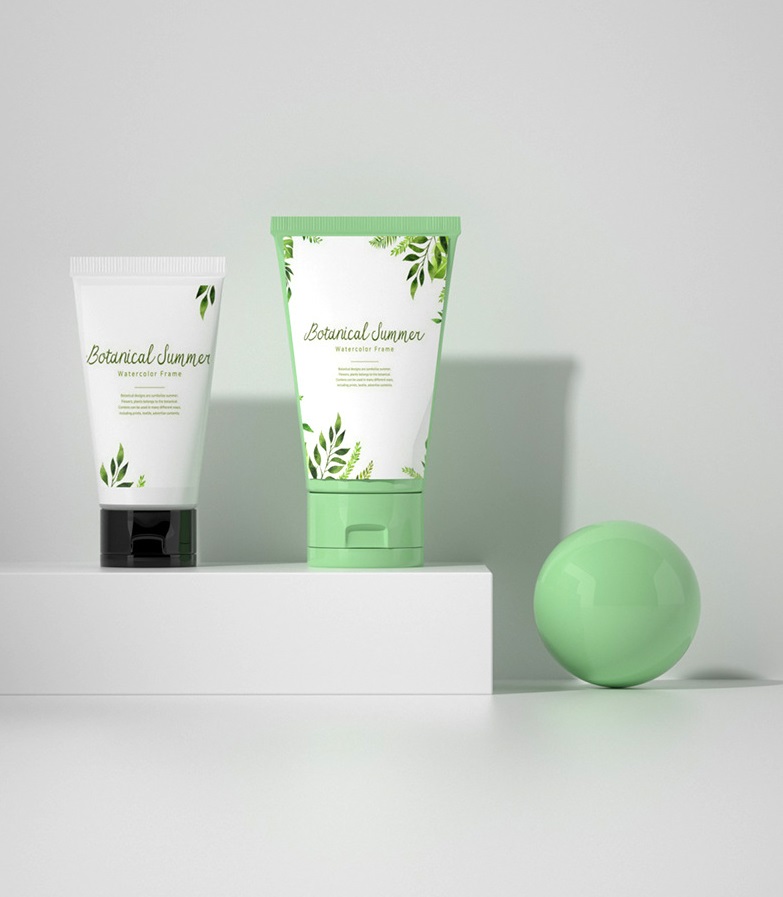 Eco-friendly cosmetic cosmetic plastic tubes skin whitening cream tube packaging15g 30g 50g 100g