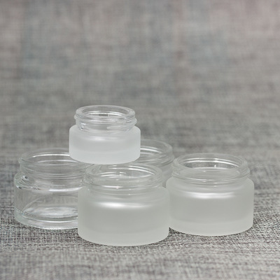 Eco-friendly cream jar wholesale frosted cream jar cosmetic with silk-screen printing