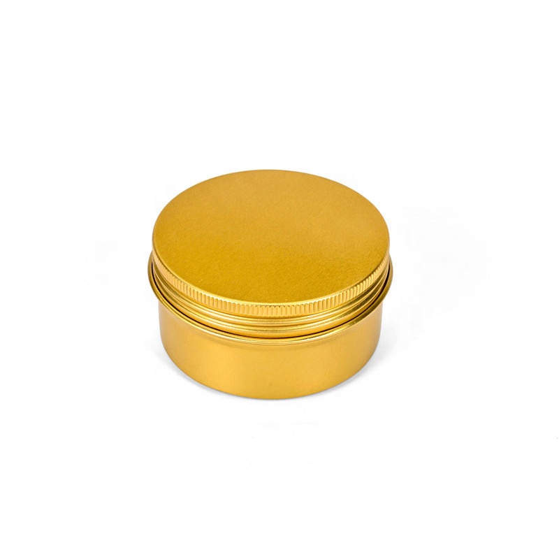 Eco-friendly empty aluminum nice rose gold 1oz round aluminum jar 30ml